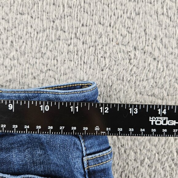 KanCan Jeans Womens 25 Blue Kurvy Ultra High Rise Ankle Skinny Distressed Denim - Picture 8 of 16